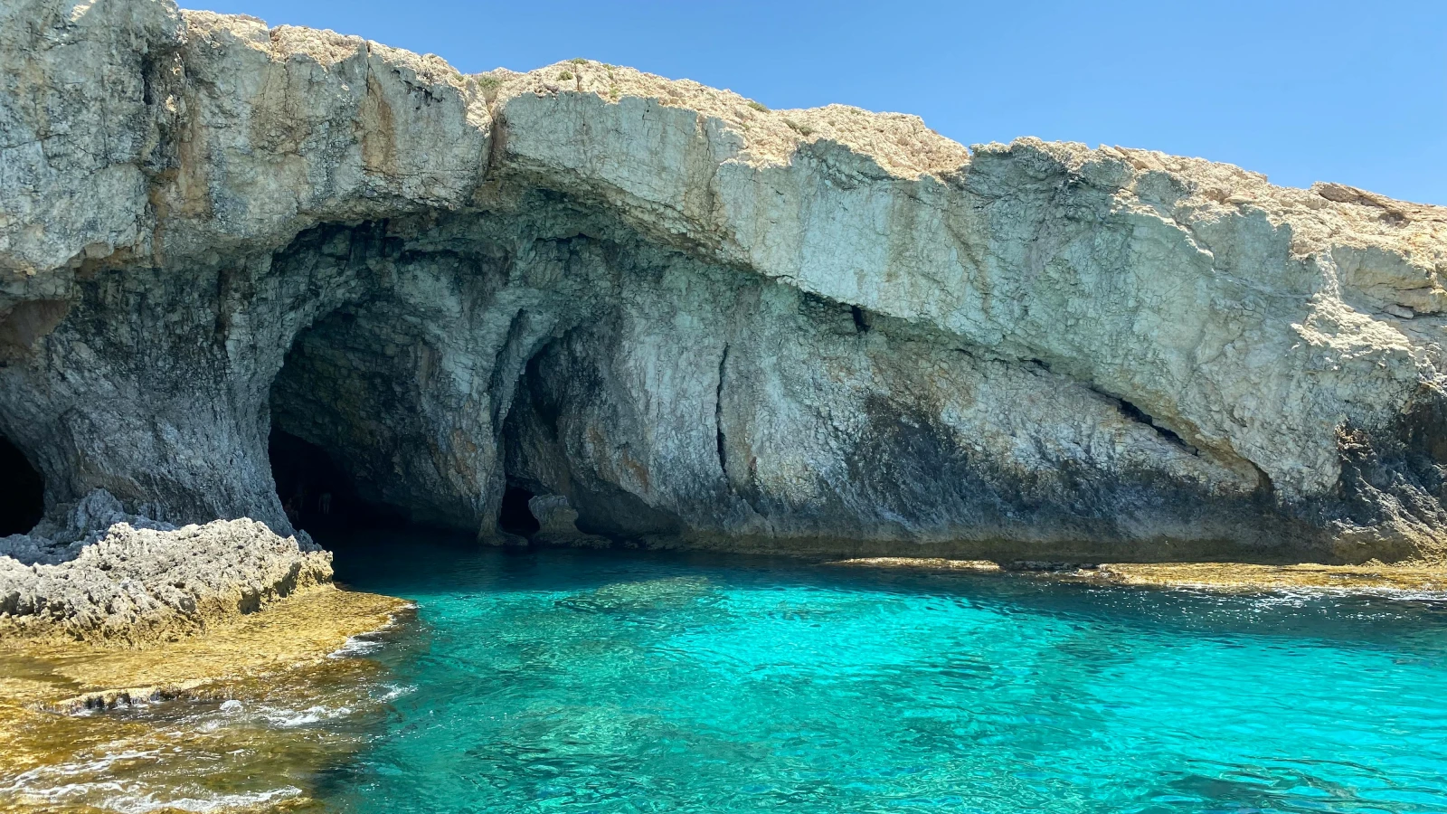 Explore natural sea caves near Ayia Napa accessible by rental car