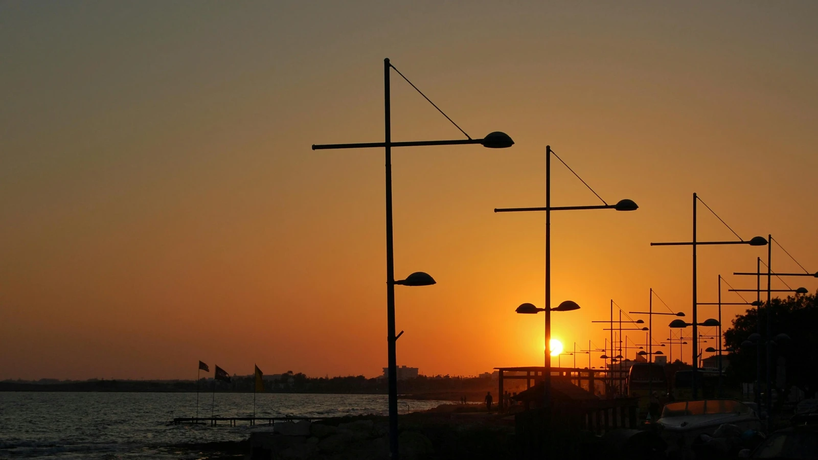 Picturesque sunset at the Ayia Napa Monument - car hire Ayia Napa