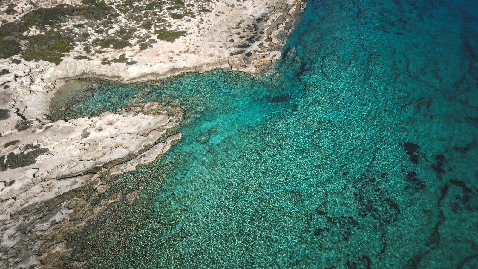 Stunning aerial view of Cavo Greco National Park coastline near Ayia Napa