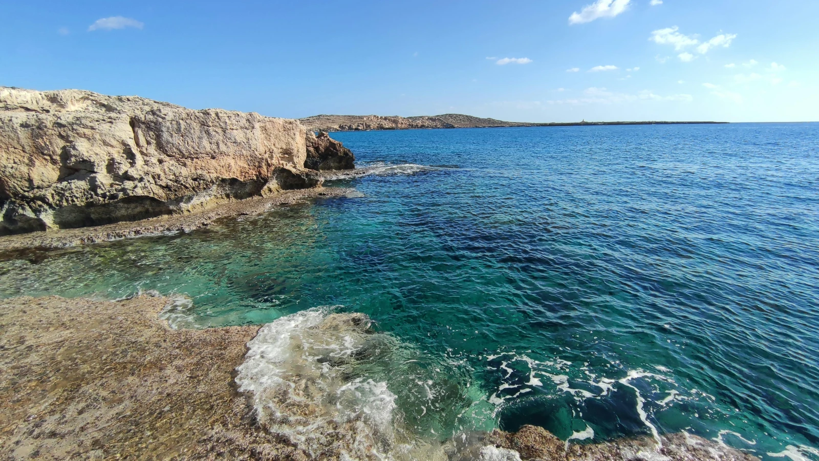 Coastal scene at Cavo Greco National Park accessible by rental car from Ayia Napa