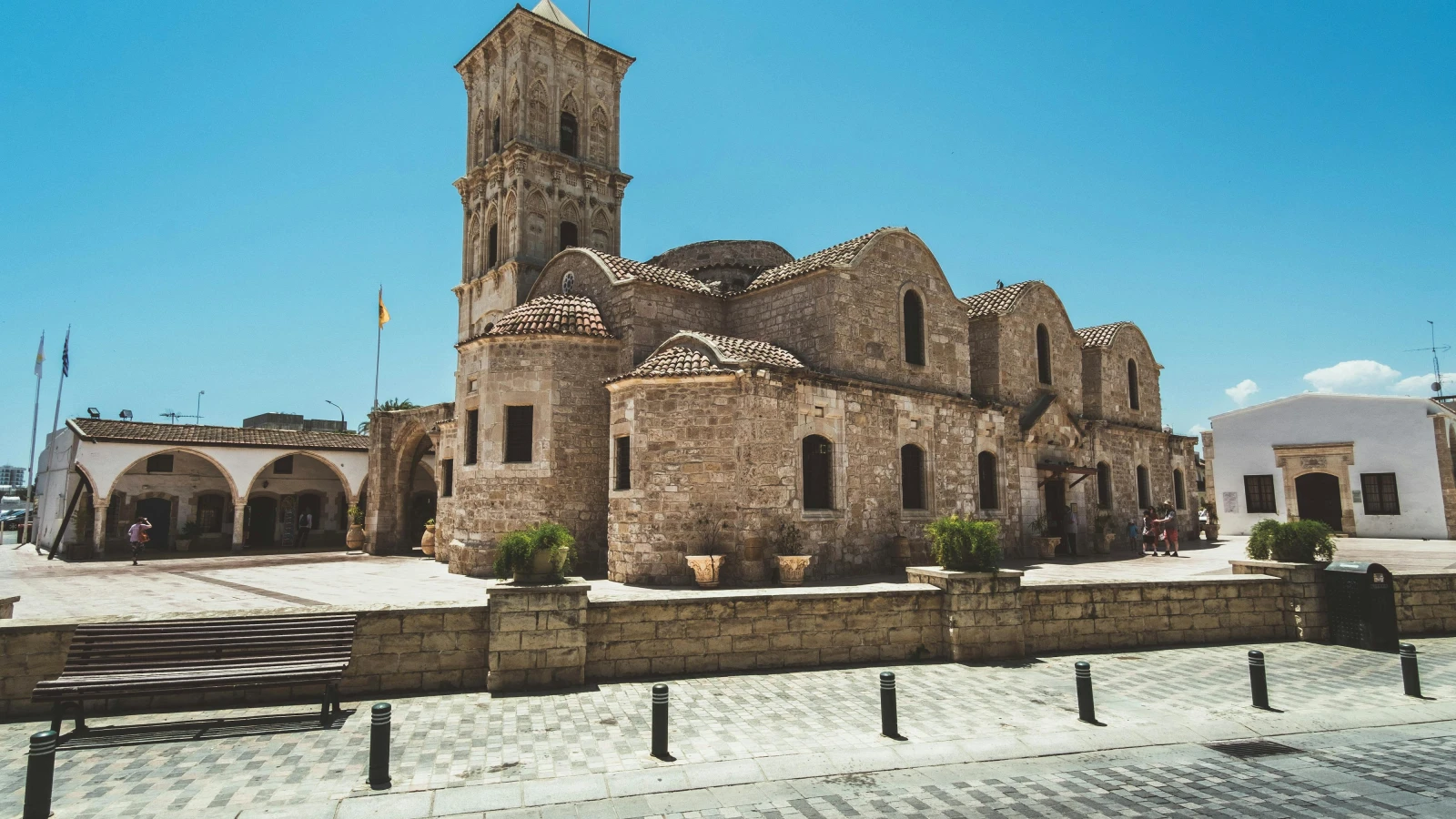 Historic Monastery of Ayia Napa exterior with Venetian stonework
