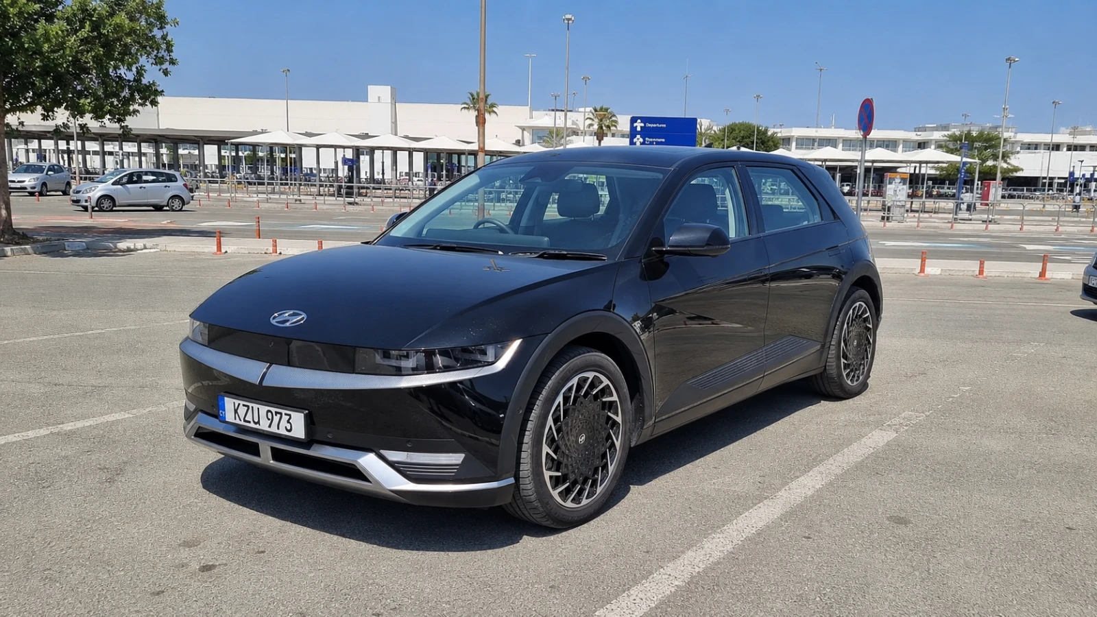 Hyundai Ioniq 5 electric car rental in Ayia Napa eco-friendly vehicle hire